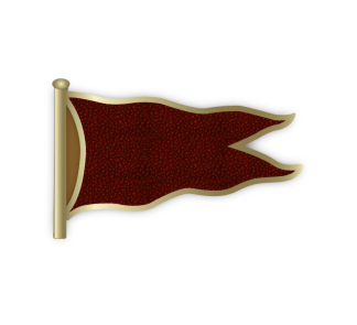 1912 Red Flag Lapel Pin